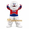 White Red Blue Yeti Mascot Costume