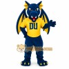 Blue Yellow Winged Dragon Mascot Costume