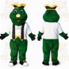 Green Yellow Tricorn Monster Mascot Costume
