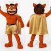 Orange Gold Superhero Cat Mascot Costume