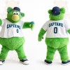 Green White Baseball Bear Mascot Costume