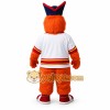 Orange White Navy Hockey Dog Mascot Costume