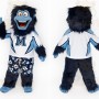 Navy Blue Monster Mascot Costume