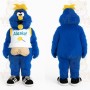 Blue Yellow Furry Monster Mascot Costume