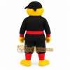 Yellow Black Red Ninja Mascot Costume