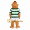 Tan Green White Soccer Monkey Mascot Costume Tan Green White Soccer Monkey Mascot Costume