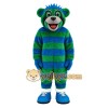 Blue Green Striped Raccoon Mascot Costume Blue Green Striped Raccoon Mascot Costume