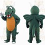 Green Orange White Dragon Mascot Costume