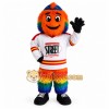 Orange Rainbow Furry Monster Mascot Costume