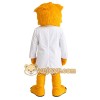 Yellow White Scientist Monster Mascot Costume