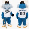 Blue White Baseball Dog Mascot Costume