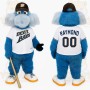 Blue White Baseball Dog Mascot Costume