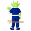 Green Blue Money Alien Mascot Costume Green Blue Money Alien Mascot Costume