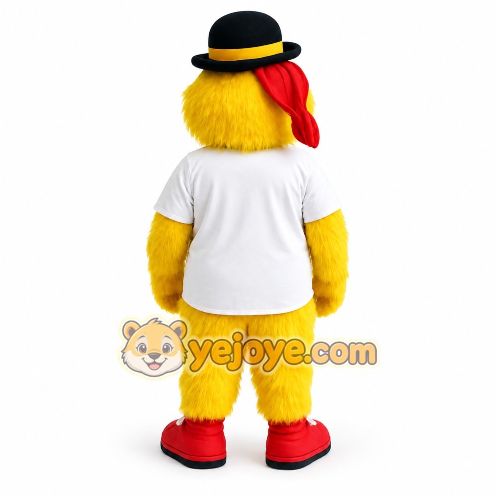 Yellow Red White Pirate Dog Mascot Costume Yellow Red White Pirate Dog Mascot Costume