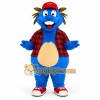 Blue Red Plaid Monster Mascot Costume