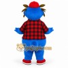 Blue Red Plaid Monster Mascot Costume