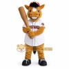 Brown White Baseball Horse Mascot Costume Brown White Baseball Horse Mascot Costume