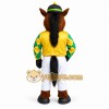 Brown Yellow Green Horse Jockey Mascot Costume Brown Yellow Green Horse Jockey Mascot Costume