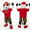 White Black Red Cow Mascot Costume