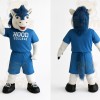 Blue White Horse Mascot Costume