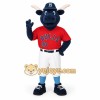 Navy Red White Bull Baseball Mascot Costume Navy Red White Bull Baseball Mascot Costume