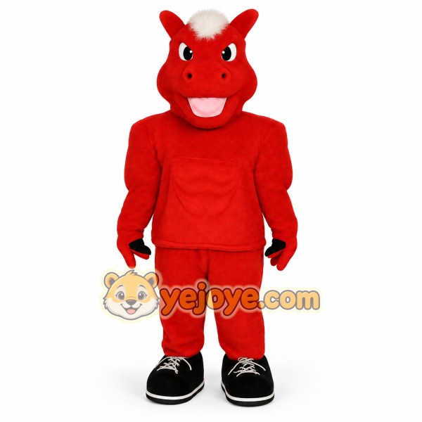 Red White Dragon Mascot Costume Red White Dragon Mascot Costume