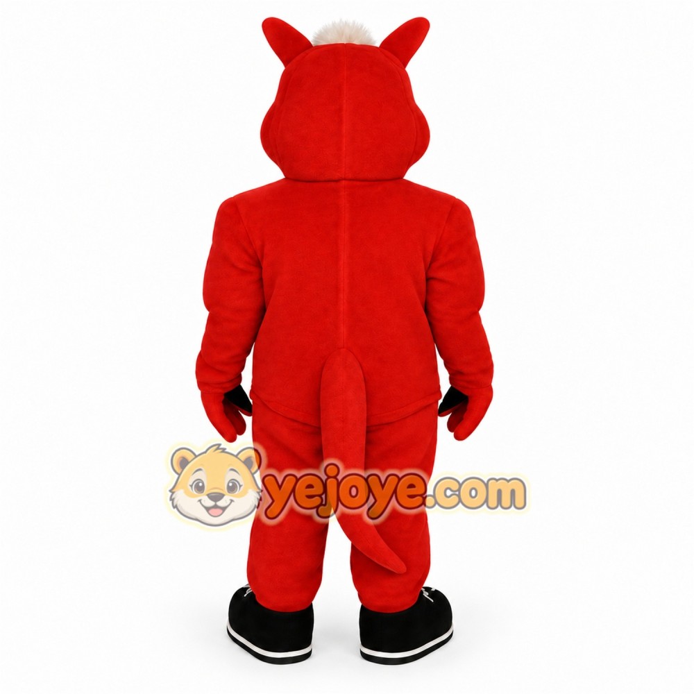 Red White Dragon Mascot Costume Red White Dragon Mascot Costume