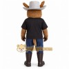 Brown Black Blue Cowboy Donkey Mascot Costume Brown Black Blue Cowboy Donkey Mascot Costume