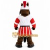 Brown Red White Trojan Horse Mascot Costume Brown Red White Trojan Horse Mascot Costume