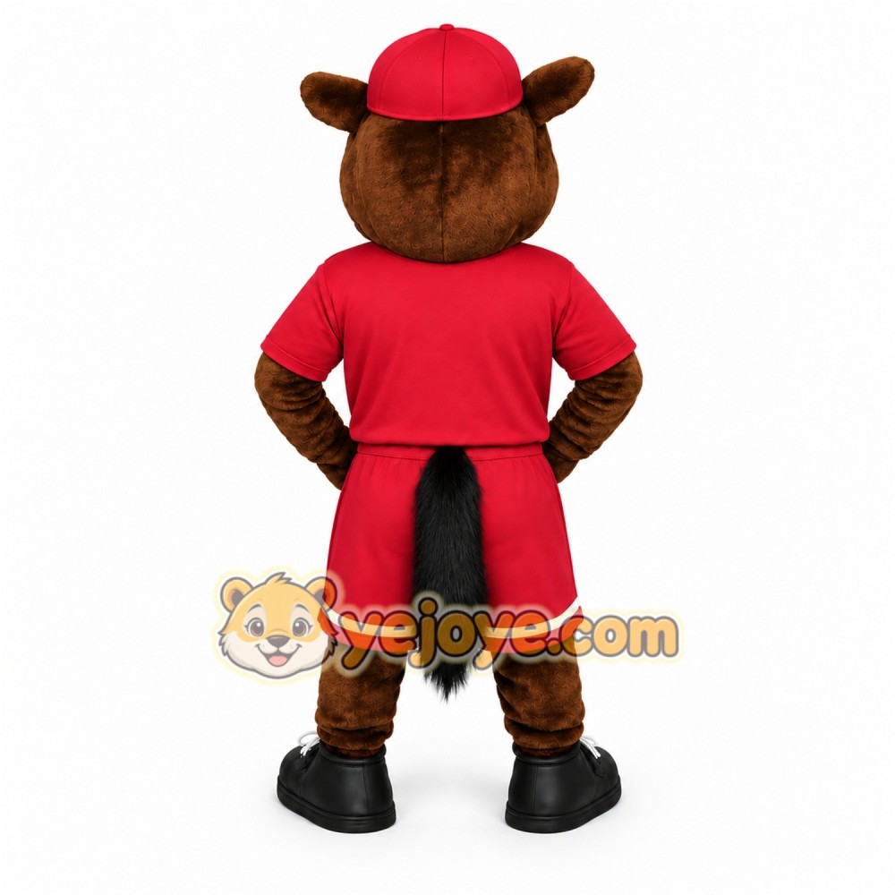 Brown Red Horse Mascot Costume Brown Red Horse Mascot Costume