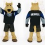 Tan Black Blue Bronco Horse Mascot Costume