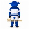 Blue White Horned Bull Mascot Costume Blue White Horned Bull Mascot Costume