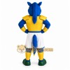 Blue Yellow White Horse Mascot Costume Blue Yellow White Horse Mascot Costume