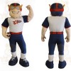 Navy Red White Football Player Mascot Costume