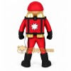 Red Black Gold Jetpack Superhero Mascot Costume Red Black Gold Jetpack Superhero Mascot Costume
