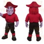 Red Purple Black Pirate Mascot Costume