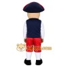Navy Red White Patriot Man Mascot Costume Navy Red White Patriot Man Mascot Costume