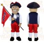 Navy Red White Patriot Man Mascot Costume