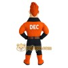Orange Black Red Haired Nerd Mascot Costume