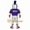 Purple Silver Spartan Warrior Mascot Costume Purple Silver Spartan Warrior Mascot Costume