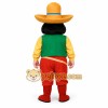 Green Yellow Sombrero Man Mascot Costume