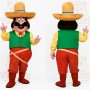 Green Yellow Sombrero Man Mascot Costume