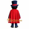 Navy Red Gentleman Mascot Costume Navy Red Gentleman Mascot Costume