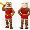 Red White Gold Greek God Mascot Costume