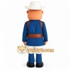 Blue White Cowboy With Red Glasses Mascot Costume
