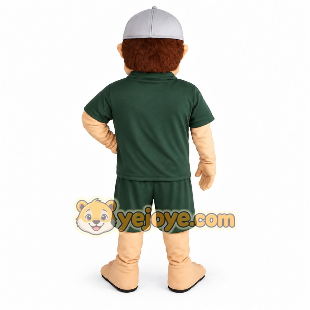 Dark Green Gray Baseball Player Mascot Costume Dark Green Gray Baseball Player Mascot Costume