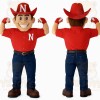 Red Blue Cowboy Mascot Costume