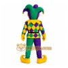 Green Purple Yellow Jester Mascot Costume Green Purple Yellow Jester Mascot Costume