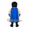 Black Blue Superhero Man Mascot Costume Black Blue Superhero Man Mascot Costume