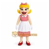 Red White Blonde Waitress Mascot Costume Red White Blonde Waitress Mascot Costume